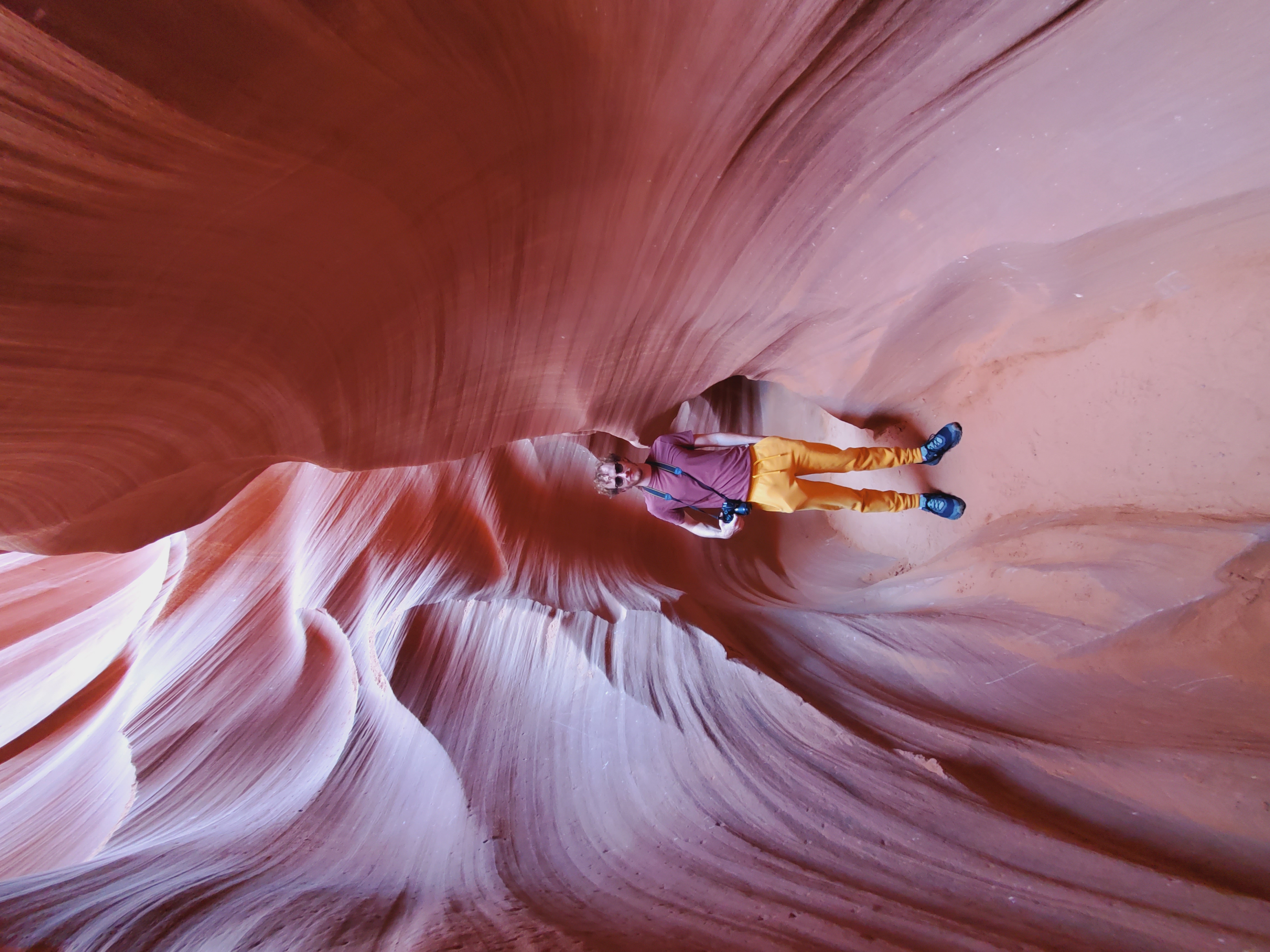 Me in Lower Antelope Canyon holding my camera